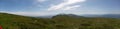 Mountain panorama - blue sky Royalty Free Stock Photo