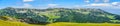 Mountain panorama - blue sky Royalty Free Stock Photo