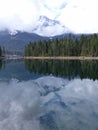 Mountain panorama of lake Eibsee in Bavaria, Germany Royalty Free Stock Photo