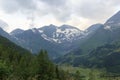 Mountain panorama at Grossglockner High Alpine Road, Austria Royalty Free Stock Photo