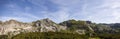 Mountain panorama from Gschollkopf mountain, Rofan, Tyrol, Austria Royalty Free Stock Photo