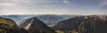 Mountain panorama from Gschollkopf mountain, Rofan, Tyrol, Austria Royalty Free Stock Photo