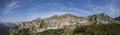 Mountain panorama from Gschollkopf mountain, Rofan, Tyrol, Austria in summertime Royalty Free Stock Photo