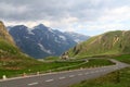 Mountain panorama and hairpin curves at Grossglockner High Alpine Road, Austria Royalty Free Stock Photo