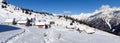 Mountain panorama of the ski area in the Lepontine Alps Royalty Free Stock Photo