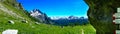 Mountain panorama in summer Alpe Devero Royalty Free Stock Photo