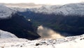 Lodalen valley from Mount Hoven in Loen in Vestland in Norway