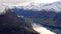 Loen valley from Mount Hoven in Loen in Vestland in Norway Royalty Free Stock Photo