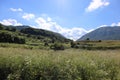 Mountain panorama of the Val Fondillo, in Abruzzo, Italy. Royalty Free Stock Photo