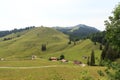 Mountain panorama view in Bavarian Alps at German Alpine Road, Germany Royalty Free Stock Photo