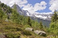 Mountain pass of Montets Royalty Free Stock Photo