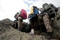 On a mountain pass in the natural Park Ergaki