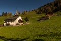 Engstligental south of Adelboden in the Alps Switzerland