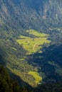 Mountain pasture Voje from near by mountain