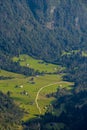 Mountain pasture Voje in summer time