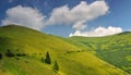 Mountain pastures in Ukraine Royalty Free Stock Photo
