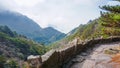 Mountain paths in the Huangshan National Park. China Royalty Free Stock Photo