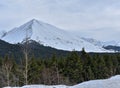 Mountain Peak above Anchorage, Alaska Royalty Free Stock Photo