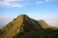 Mountain peak Andong on sunny day Royalty Free Stock Photo