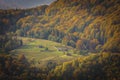 Mountain Peak in Autumn Afternoon Light Royalty Free Stock Photo