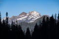 Mountain peak in the cascade range Royalty Free Stock Photo