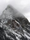 Mountain Peak in Cloud