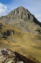 Mountain peak d'Arrious in the Atlantic Pyrenees Royalty Free Stock Photo