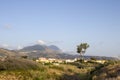 Mountain Peak with Green Grass and Blue Sky. Fantastic Shot. Natural Landscape, Meadows and Mountains, Calabria World, Italy