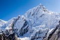 Mountain peak in Himalayas, Nuptse Royalty Free Stock Photo