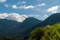 Mountain peak landscape. Rural scenery. Forest valley. Blue Ridge Mountains. Blue sky and cloud and hill and mountain range Royalty Free Stock Photo