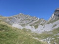 Mountain peak and rocky slopes Royalty Free Stock Photo