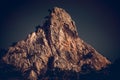 Mountain peak at sunset Royalty Free Stock Photo