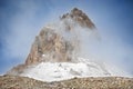 Mountain peak from Upper Shimshal. Karakoram Himalaya. Pakistan Royalty Free Stock Photo