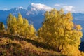 Mountain peak Ushba, Zemo Svaneti Royalty Free Stock Photo