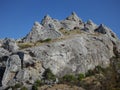 Mountain view Crimea, Koktebel Royalty Free Stock Photo