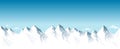 Mountain peaks covered with snow