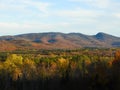Mountain peaks in full color during Fall in the ADK Royalty Free Stock Photo