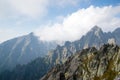 Mountain peaks at Lomnicke sedlo Royalty Free Stock Photo