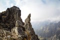 Mountain peaks at Lomnicke sedlo Royalty Free Stock Photo