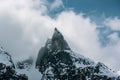 Mountain peaks near Morskie Oko Lake in Poland at Winter. Tatras range Royalty Free Stock Photo