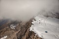 Mountain peaks, snow and glaciers near Kaprun - Zell am See, Austria Royalty Free Stock Photo