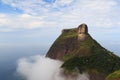 Mountain Pedra da GÃÂ¡vea in clouds, Rio de Janeiro