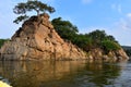 Mountain portion in Hogenakkal Falls in India