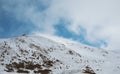 Mountain winter landscape in Pyrinees Royalty Free Stock Photo