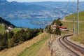 Mountain railway on Mt. Rigi