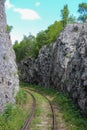 Mountain railway in Romania