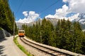 Mountain Railway, Swiss Alps Royalty Free Stock Photo