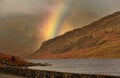 Mountain rainbow, Snowdonia, Wales Royalty Free Stock Photo