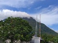 The mountain of Ranai City, Natuna Regency, Indonesia. Royalty Free Stock Photo