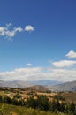 Mountain range in the andes of peru Royalty Free Stock Photo